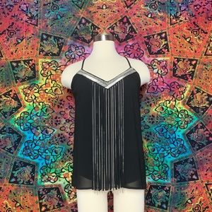 Black & Silver Tank Top